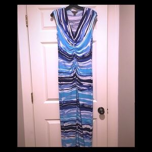 Tommy Bahama ocean blue maxi dress